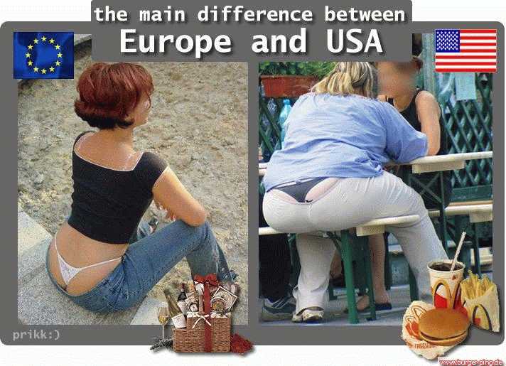 Der Unterschied zwischen Europa und den USA!