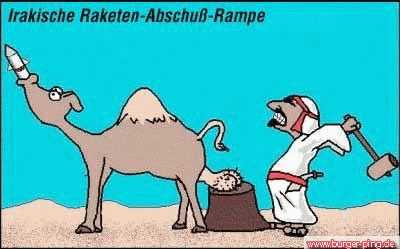 Irakische-Raketen-Abschuß-Rrampe